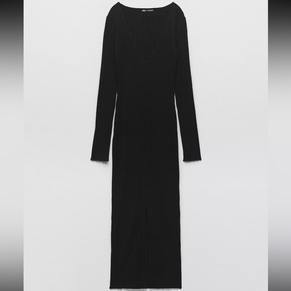 Zara Soft Ribbed Dress - Picture 2 of 6